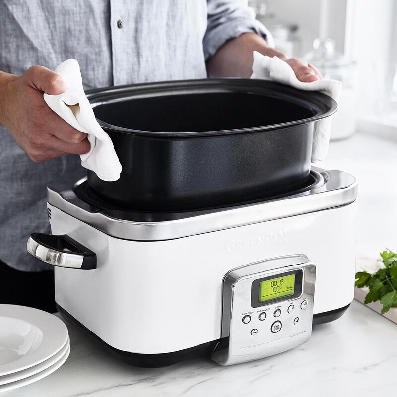 GreenPan Slow Cooker 6L - Cloud Cream image number 1